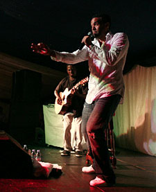 Craig David performing at the Spoony Classic golf day