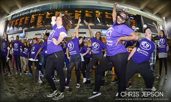 Citizens UK CitySafe Flash Mob at Euston Station