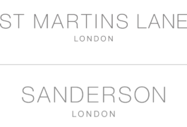 St Martins Lane + Sanderson Hotels logos